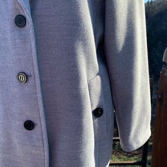 Calvin Klein 3 button coat light grey single breasted large 14 - Picture 12 of 16